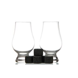 Verres SET 2 VERRES GLENCAIRN + 6 PIERRES WHISKY -