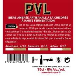 Bières PVL - BIERE AMBRÉE - Brasserie du Pavé -6°