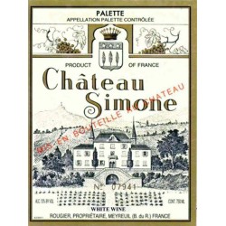 Château SIMONE - Blanc - Provence 2018-13°