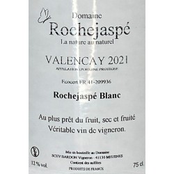 VALENÇAY Blanc  ROCHEJASPÉ - Bio - 2020-12°