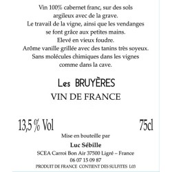 LES BRUYÈRES - Domaine Carroi Bon Air 2017-13°5