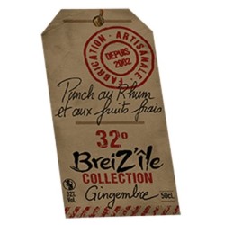 Rhum arrangé GINGEMBRE – BREIZ’ÎLE COLLECTION -32°