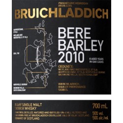 BRUICHLADDICH BERE BARLEY 2010-50°