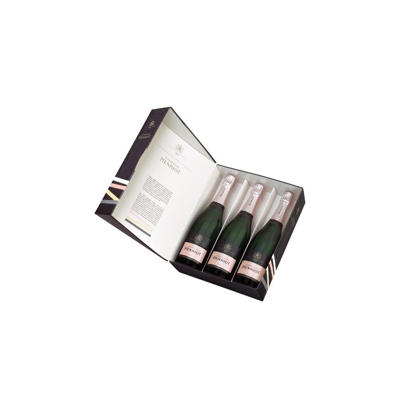 Champagne HENRIOT Rosé (Etui 3 Bt) -