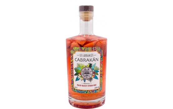 Rhum FRAISE-BASILIC-CITRON VERT ARRANGÉ CABRAKÀN -32°