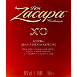 Rhum RON ZACAPA XO sous coffret -40°