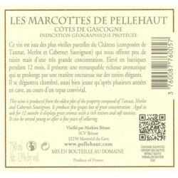 Domaine de PELLEHAUT Les Marcottes Rouge 2022-13°