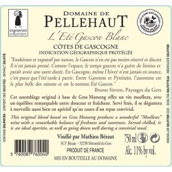 Domaine de PELLEHAUT Eté Gascon Blanc 2024-11°