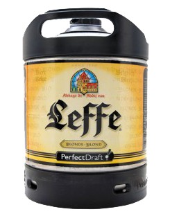 Pack 2 fûts de bière 6 litres Perfectdraft - 2 verres associés (Leffe  Blonde + 2 verres 25 cl) : : Cuisine et Maison