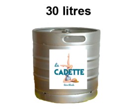 Bières CADETTE Fût 30 litres -5°