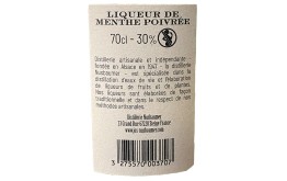 MENTHE POIVRÉE 70cl - Liqueur jos Nusbaumer -30°