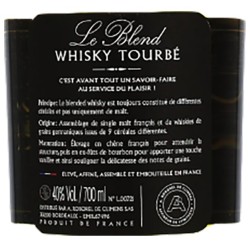 Whisky LE BLEND Tourbé- Roborel de Climens - Français -40°