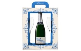 COFFRET 1 Cordon Bleu 75cl + 2 Flutes - De Venoge -