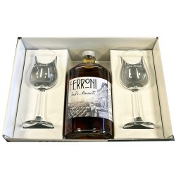 FERRONI AMBRÉ Coffret 2 verres - Rhum Ferroni -40°