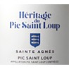 Sainte Agnès rouge Bio - Héritage Pic Saint Loup 2022-