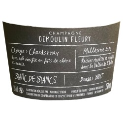 Champagne DEMOULIN FLEURY Blanc de Blancs -12°