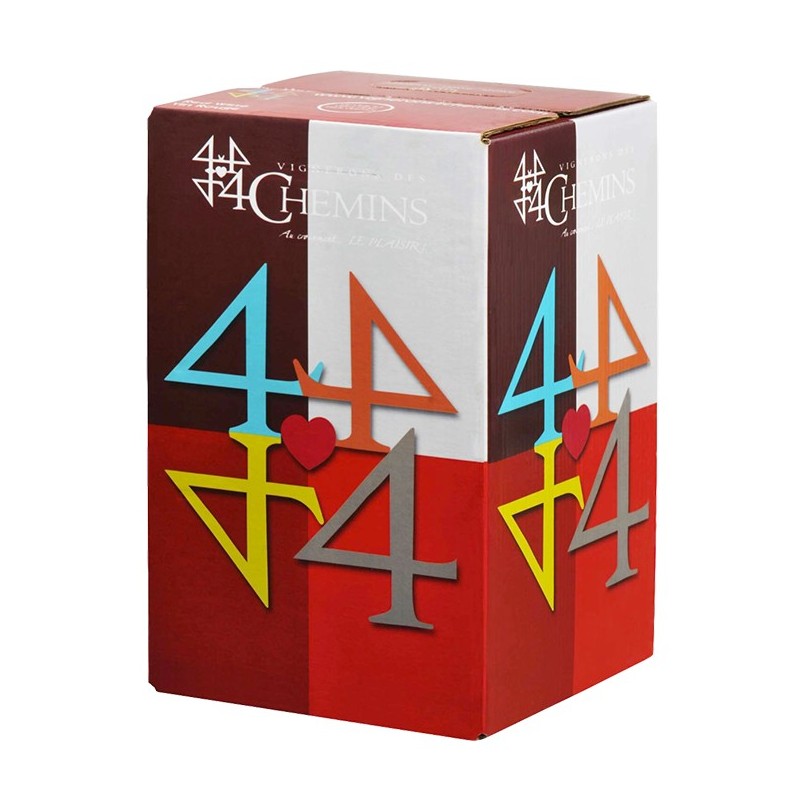 CÔTES DU RHÔNE Rouge - Vignerons 4 Chemins 2022-13°5