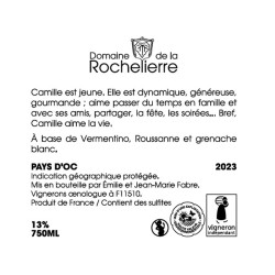 CAMILLE Fitou Blanc Domaine Rochelierre 2024-