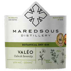 GIN VALÉO BIO - ABBAYE DE MAREDSOUS  -40°