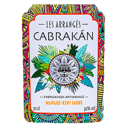 Rhum MANGUE KIWI JAUNE - ARRANGÉ CABRAKÀN -32°