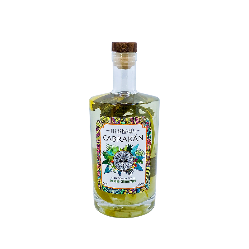 Rhum MENTHE-CITRON VERT ARRANGÉ CABRAKÀN -32°