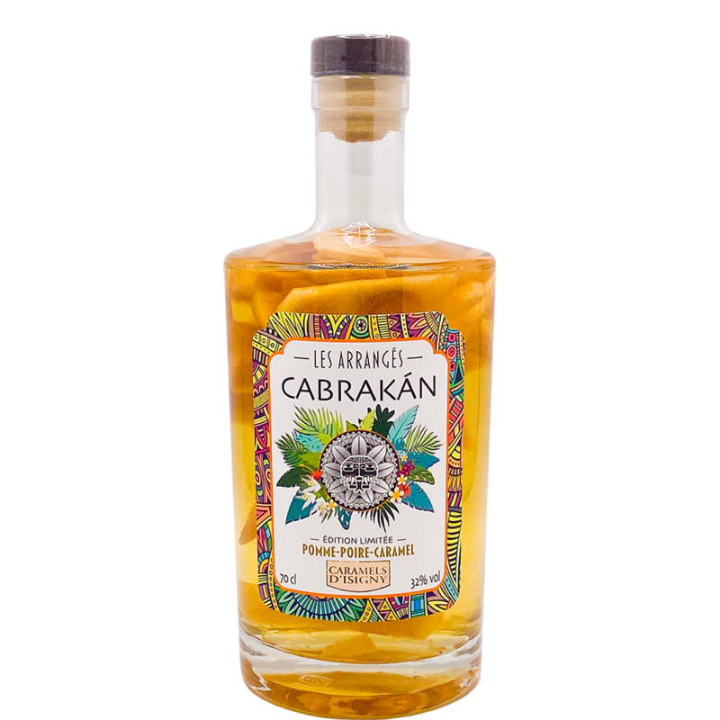 Rhum POMME-POIRE CARAMEL D'ISIGNY ARRANGÉ CABRAKÀN -32°