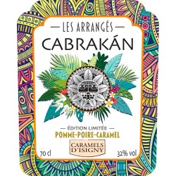 Rhum POMME-POIRE CARAMEL D'ISIGNY ARRANGÉ CABRAKÀN -32°