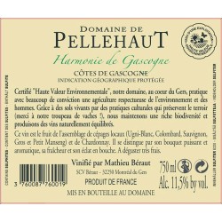 Domaine de PELLEHAUT Harmonie Blanc 2024-12°
