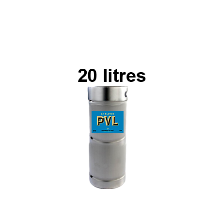 Bières PVL - BIERE BLONDE - Fût 20 Litres -6,5°