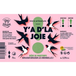 Bières Y'A D'LA JOIE - Brasserie Tandem -5°5