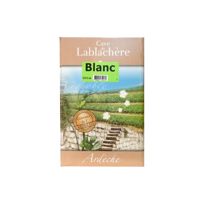 ARDECHE Les Dolmens Blanc 5L -12°5