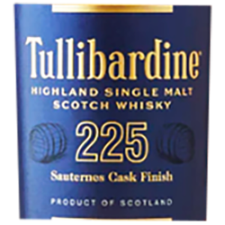 Whisky TULLIBARDINE 225 Finition Sauternes Cash Finish -43°