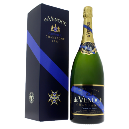 Champagne DE VENOGE Cordon Bleu Brut (étui Cx) -12°5