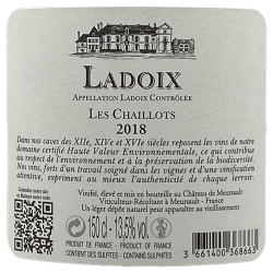 LADOIX LES CHAILLOTS - Château de Meursault 2021-13°5