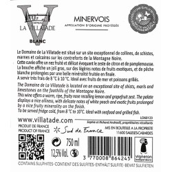 Le V BLANC - Minervois - Château Villatade 2022-12°5