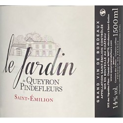 Le JARDIN DE QUEYRON PINDEFLEURS - Magnum 1,5L 2019-13°