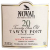 PORTO TAWNY 20 ans - NOVAL -20,5°