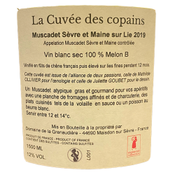 MUSCADET S&M S/Lie CUVÉE DES COPAINS 2019-12°