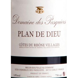 PLAN DE DIEU - DOMAINE PASQUIERS - Bio 2021-