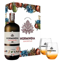 GIN NORMINDIA - France - Coffret 2 verres -41°4