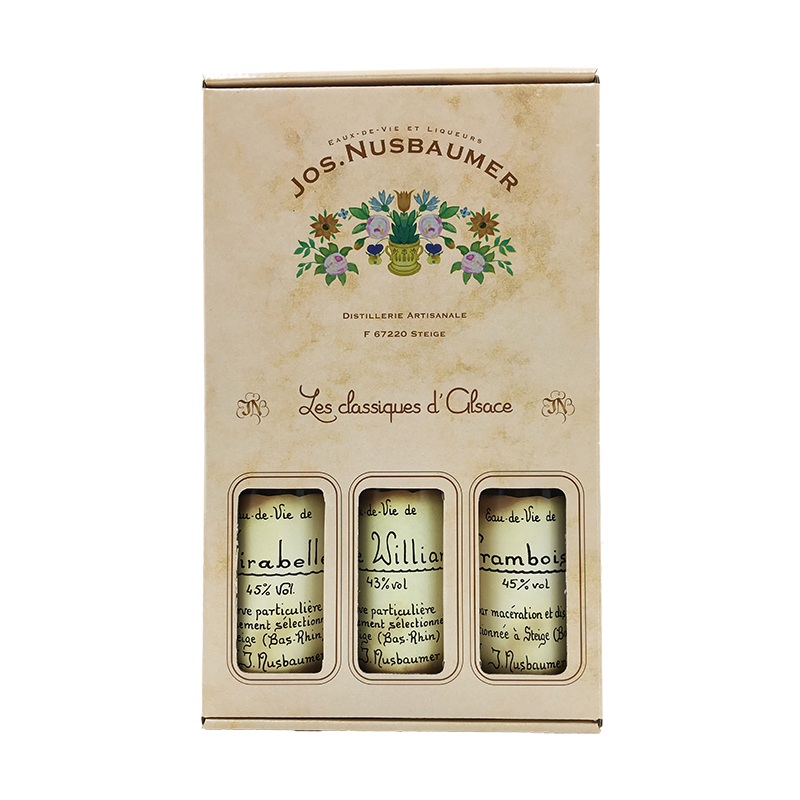 Coffret EAUX DE VIE 3*35cl Jos Nusbaumer -