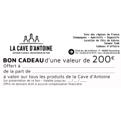 CARTE CADEAU 200€ A OFFRIR -