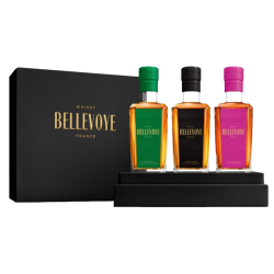 Whisky BELLEVOYE Coffret Vert + Noir + Prune  -41°