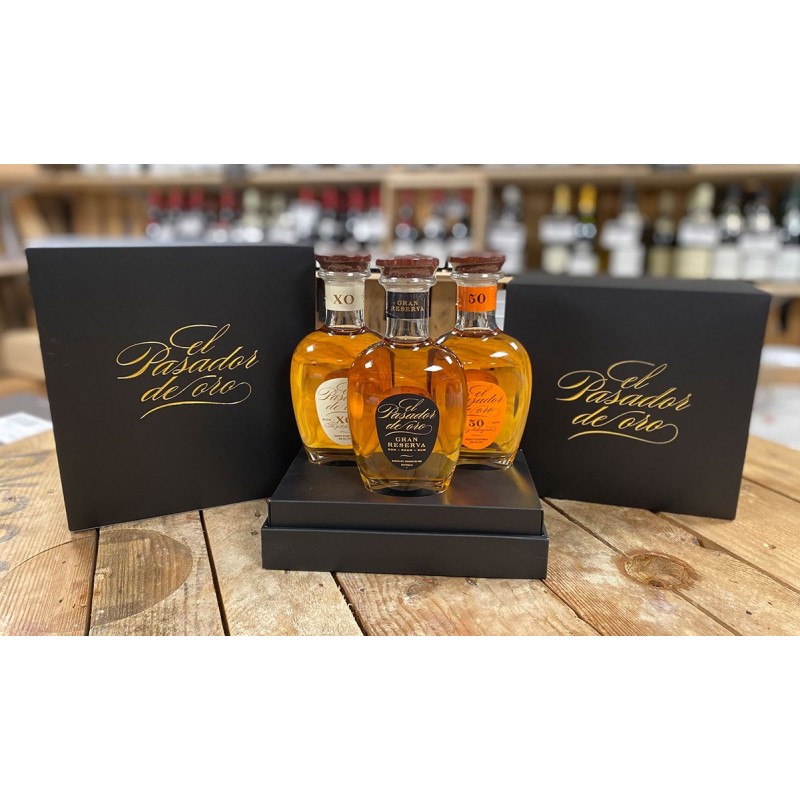 Rhum EL PASADOR DE ORO - Coffret 3*20 cl -43°