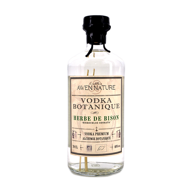 VODKA BOTANIQUE BIO HERBE DE BISON AWEN NATURE -40°