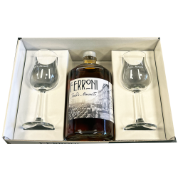 FERRONI AMBRÉ Coffret 2 verres - Rhum Ferroni -40°