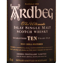 ARDBEG 10 ans Coffret sous étui -46°
