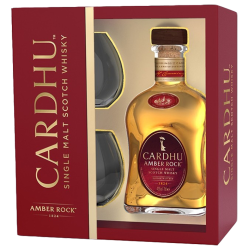 CARDHU Amber Rock + 2 verres sous étui -40°