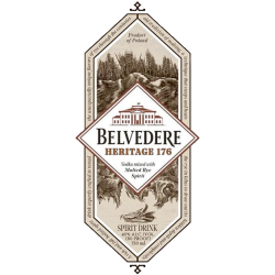 HERITAGE 176 BELVEDERE VODKA -40°