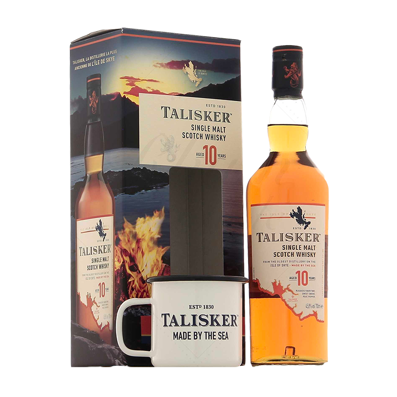 TALISKER 10 ANS DAY + MUG sous étui -45°8